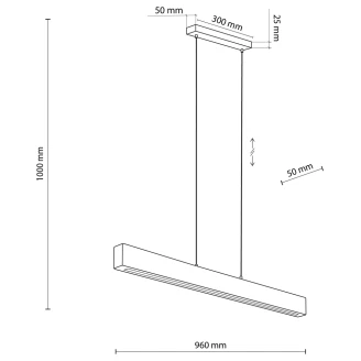 Hængende Lampe Teo Led Træ Mat 96 cm-2