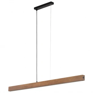 Hængende Lampe Teo Led Valnød Mat 126 cm