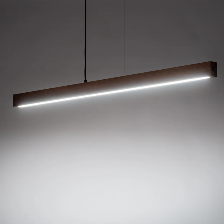 Hængende Lampe Teo Led Valnød Mat 126 cm-0