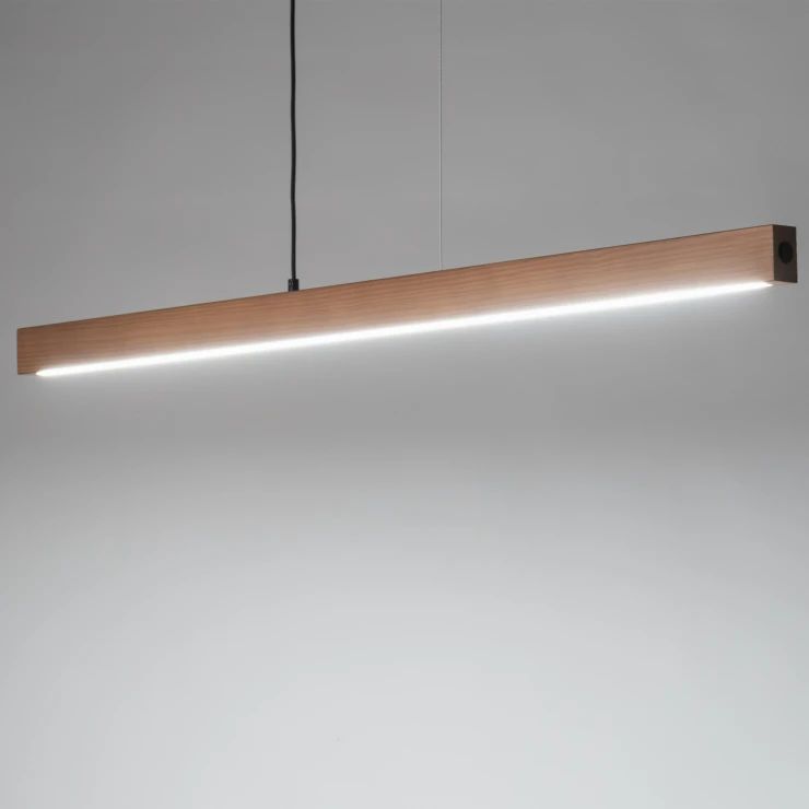 Hængende Lampe Teo Led Træ Mat 126 cm-0