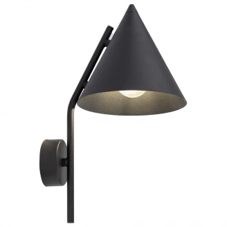 Væglampe Cono 1 Pære Lampe Sort Mat-2