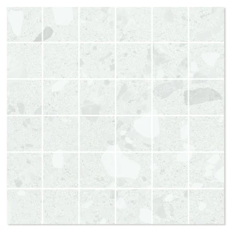 Mosaik Klinker <strong>Stenhav</strong>  Hvid Mat 30x30 (5x5) cm