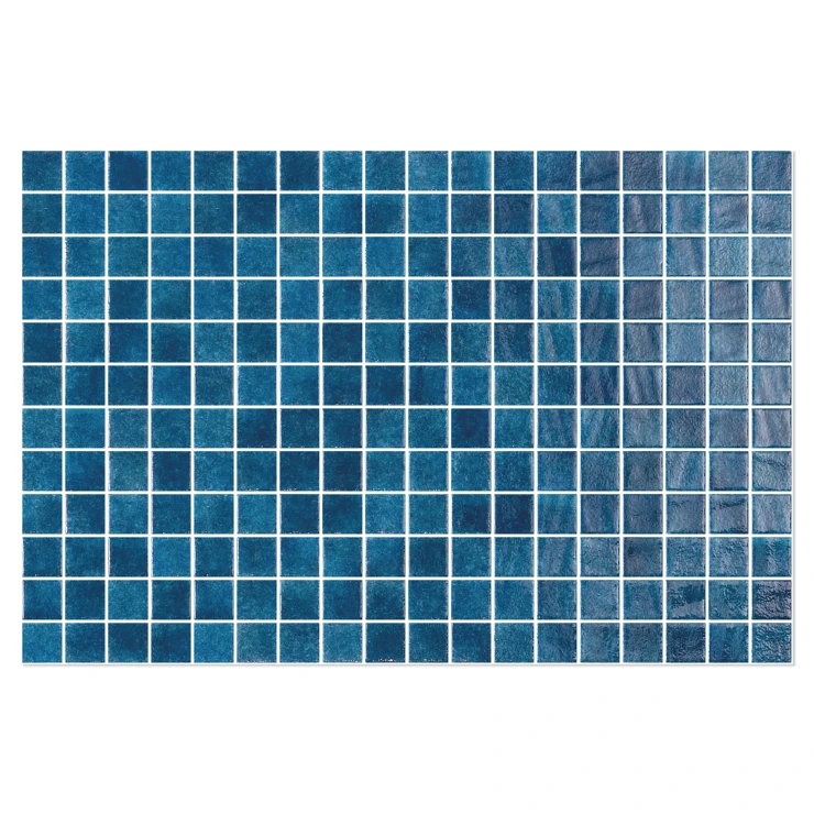 Poolmosaik Splash Mørkeblå Blank 31x47 (2.5x2.5) cm-1