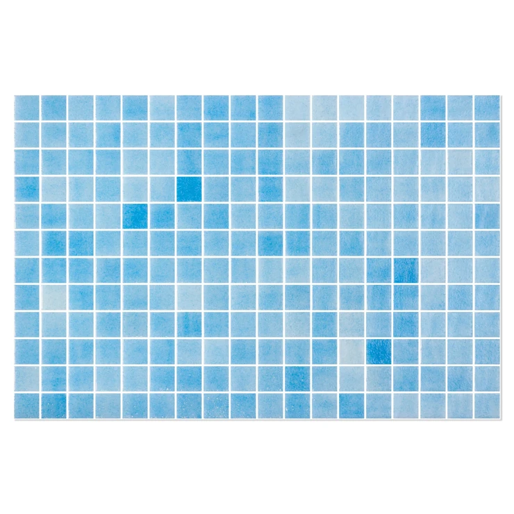 Poolmosaik Splash Lyseblå Blank 31x47 (2.5x2.5) cm-1