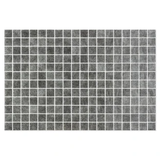 Poolmosaik Splash Mørkegrå Blank 31x47 (2.5x2.5) cm