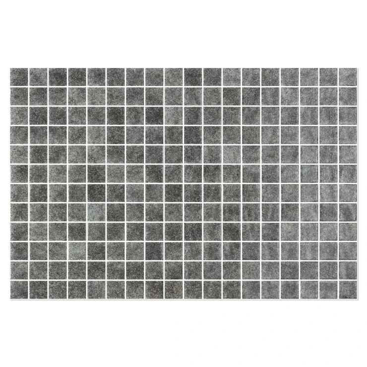 Poolmosaik Splash Mørkegrå Blank 31x47 (2.5x2.5) cm-1