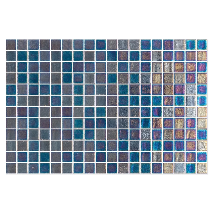 Poolmosaik Splash Perlemor Blå Blank 31x47 (2.5x2.5) cm-1