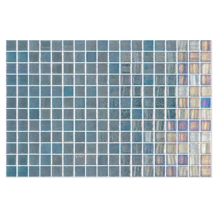 Poolmosaik Splash Perlemor Grøn Blank 31x47 (2.5x2.5) cm-1