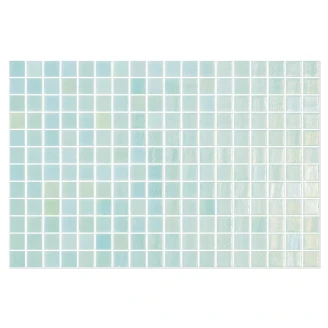 Poolmosaik Splash Perlemor Turkis Blank 31x47 (2.5x2.5) cm