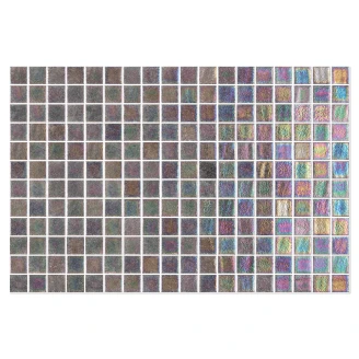 Poolmosaik Splash Perlemor Brun Blank 31x47 (2.5x2.5) cm