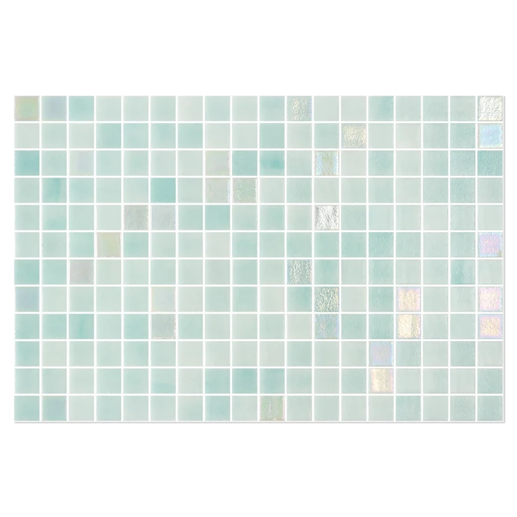 Poolmosaik Lora Turkis Blank 31x47 (2.5x2.5) cm-0