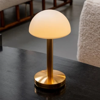 Humble Bordlampe Bug Guld Glat, Hvid Mat