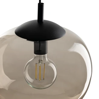 Hængende Lampe Umbria M Brun Glat-2