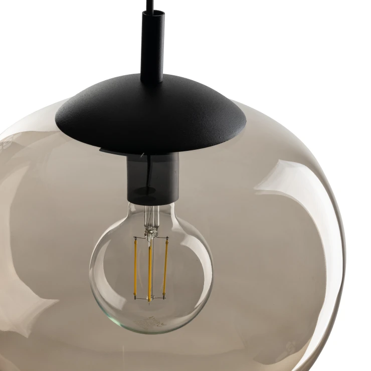 Hængende Lampe Umbria M Brun Glat-1