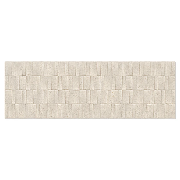 Vægflise Vega Grå-Beige Mat-Relief 30x90 cm-0