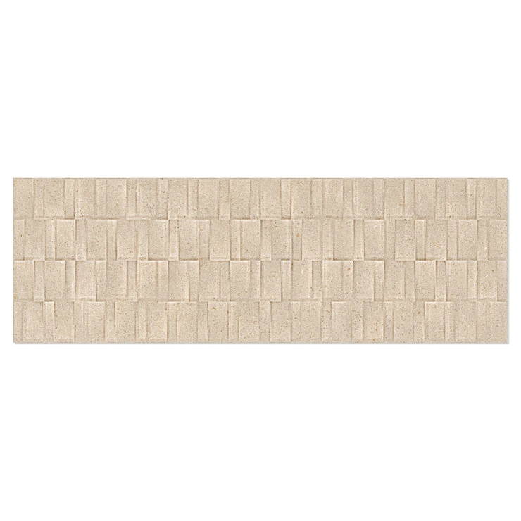 Vægflise Vega Beige Mat-Relief 30x90 cm-0