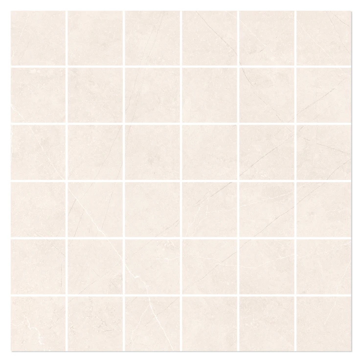 Mosaik Klinker Vitrium Beige Mat 30x30 (5x5) cm-0