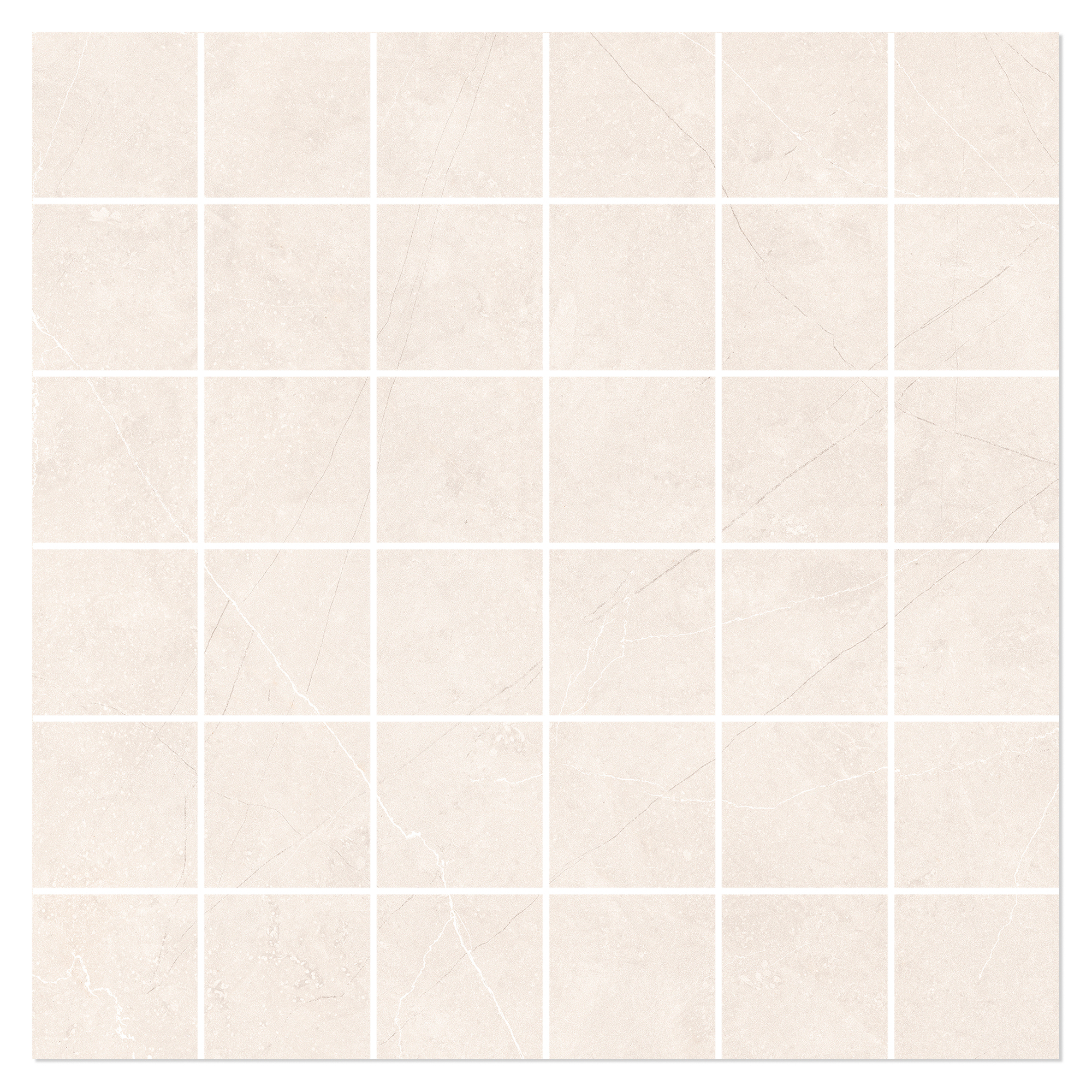 Mosaik Klinker Vitrium Beige Mat 30x30 (5x5) cm