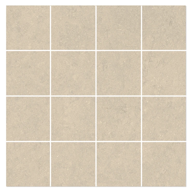 Mosaik Klinker Monte Beige Halvpoleret 30x30 (7x7) cm-0