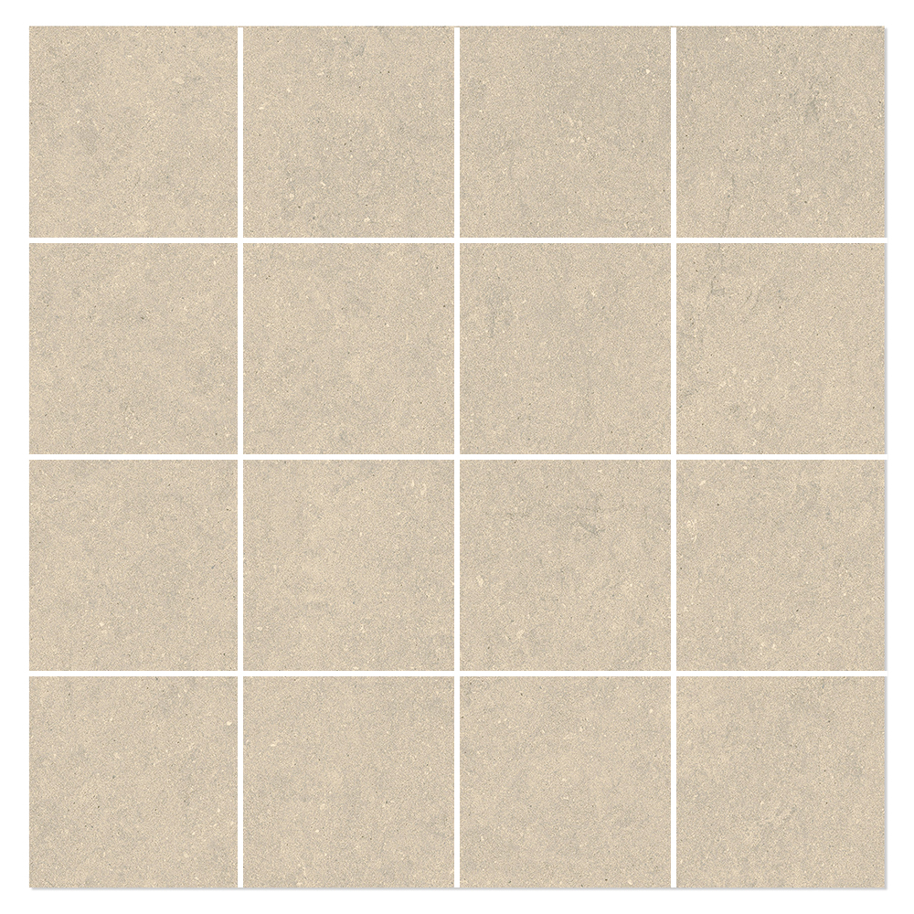 Mosaik Klinker Monte Beige Halvpoleret 30x30 (7x7) cm