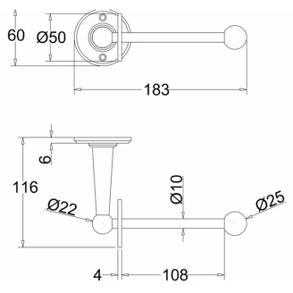 Burlington Spare Toiletpapirholder Krom-2