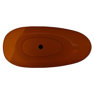 Badekar Orange Blank 160 cm med Sort Mat Pop-up Bundventil-2