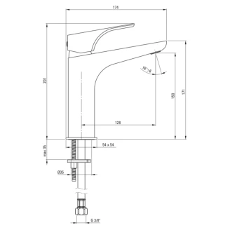 Vandhaner Hiacynt Hvid Mat M-2