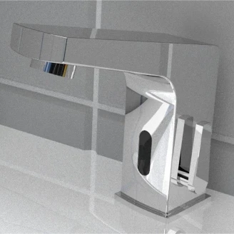 Vandhaner Berøringsfri med Temperaturstyring Sense Krom