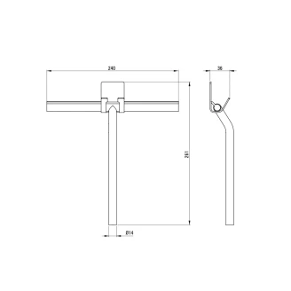 Bruseskraber Silia Sort Mat-2