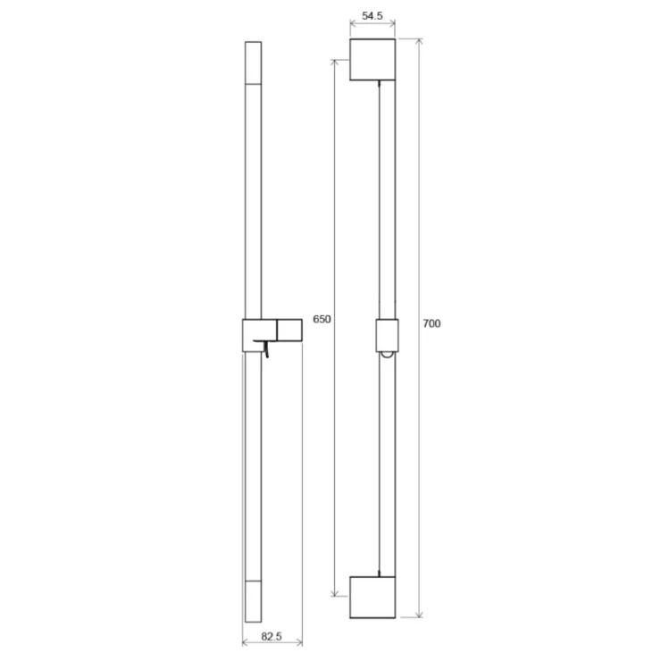 Ravak Skydestang med Justerbar Bruseholder 150 cm Krom-1