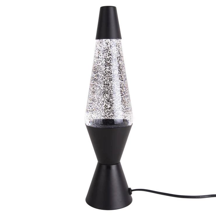 Leitmotiv Bordlampe Glitter Sort-1