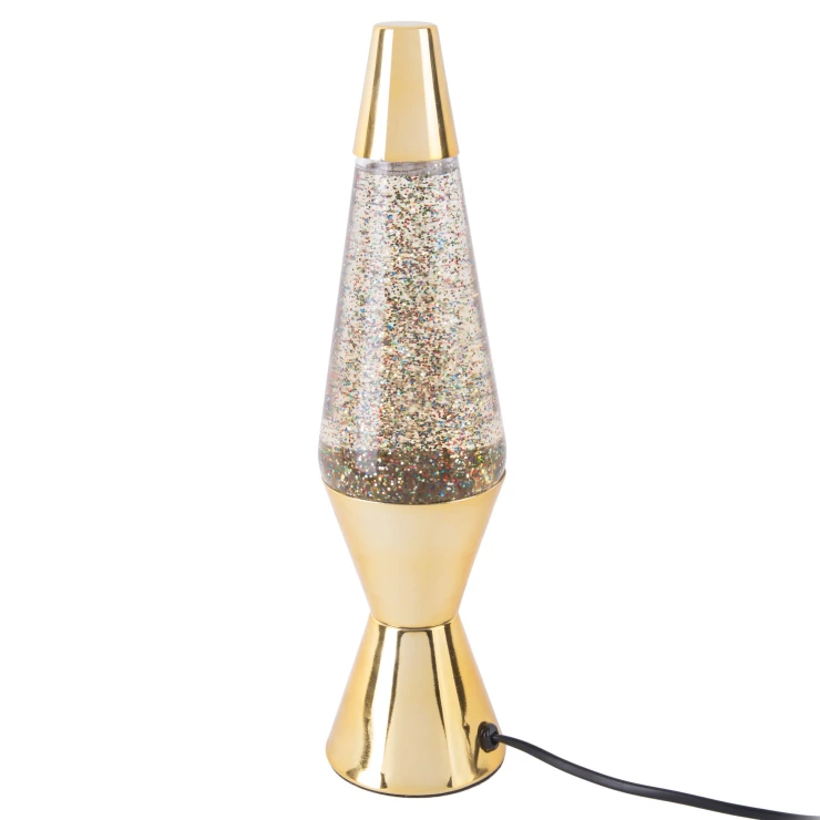 Leitmotiv Bordlampe Glitter Guld-1