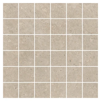 Mosaik Klinker <strong>Kalksten Nord</strong>  Mørk Beige Mat 30x30 (5x5) cm