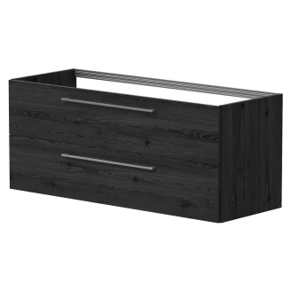 Håndvaskskab Nova Træ Black Oak Mat 120 cm med Vask Hvid Blank-2