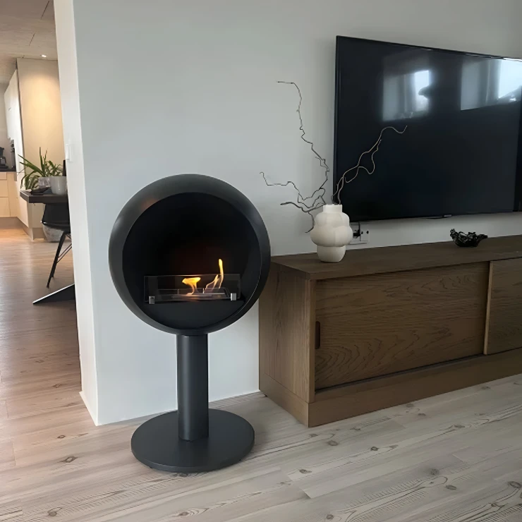 ScandiFlames Bioethanol Pejs Edmonton Sort Mat-1