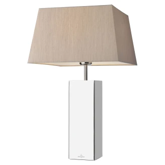 Villeroy & Boch Bordlampe Kvadratisk Prag Beige, Krom Glat-2