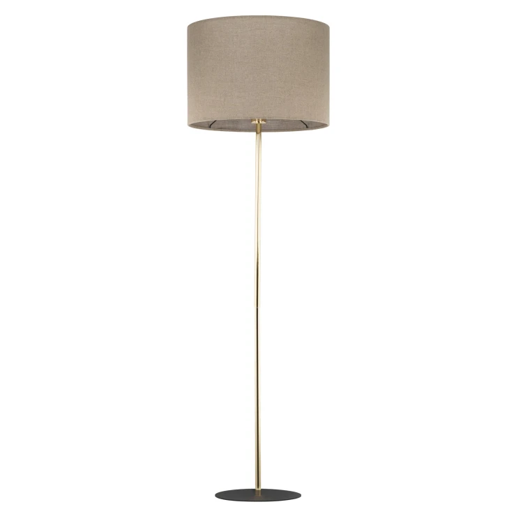 Golvlampa Norrland Beige Mat, Guld Glat-1