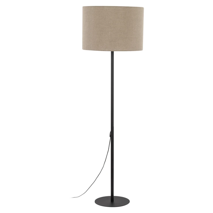 Golvlampa Abisko Beige, Sort Mat-0