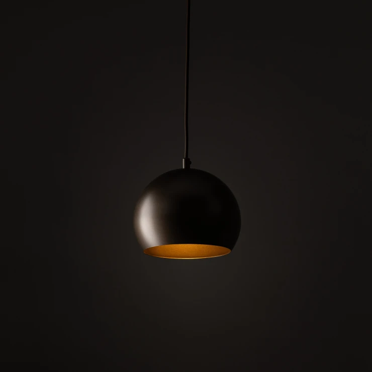 Hængende Lampe Kärna Brun Mat 17 cm-0