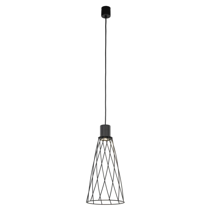 Hængende Lampe Vara Sort Mat 19 cm-0