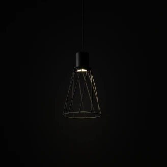 Hængende Lampe Vara Sort Mat 16 cm-2