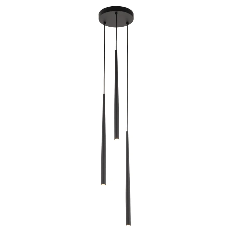 Hængende Lampe Eld Sort Mat 20 cm-0