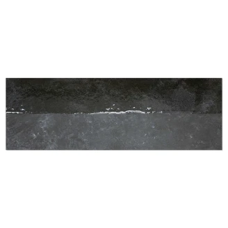 Vægflise <strong>Frosty</strong>  Line Sort Blank 10x30 cm