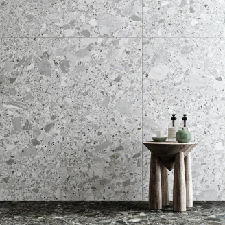 Klinker Terrazzo Premio Lysegrå Mat 60x120 cm