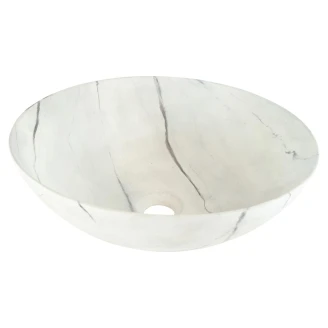 Bathco Håndlavet Håndvask Light Calacatta 40 cm-2