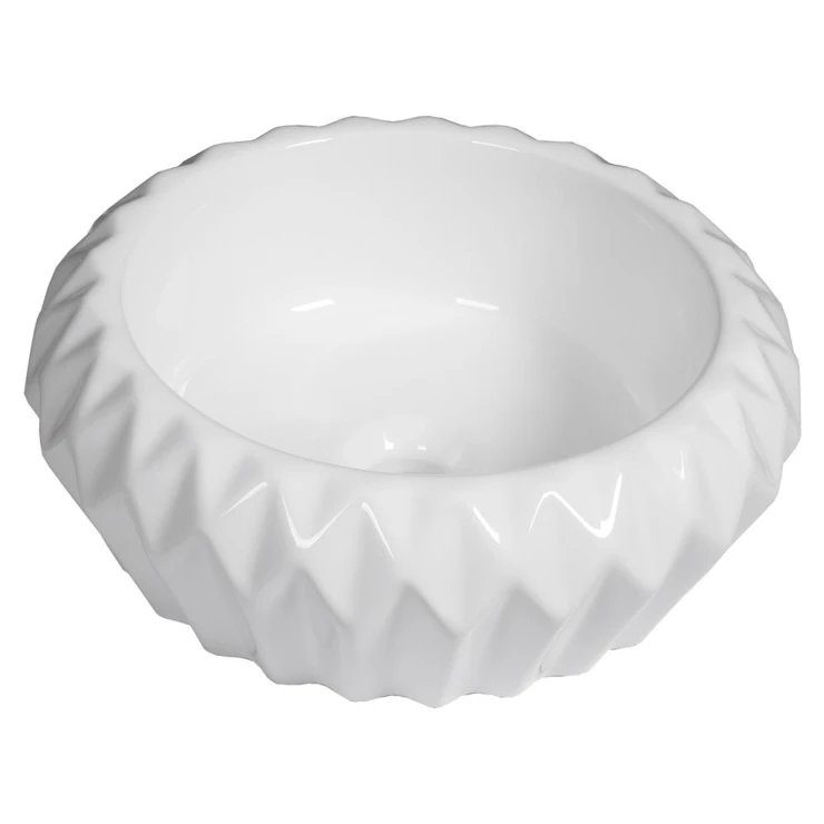 Bathco Håndlavet Håndvask Selene White 40 cm-0