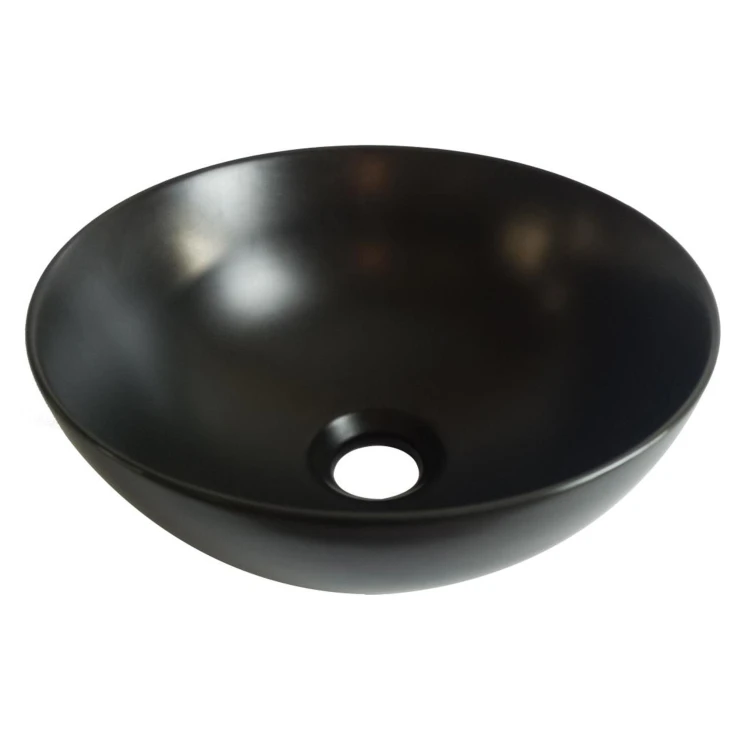 Bathco Håndlavet Håndvask Minim Negro Mate 30 cm-1