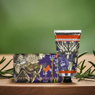 The English Soap Company Set med Sæbe og Håndcreme Lavendel & Rosmarin