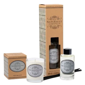 Naturally European Set med Diffuser og Lys Ek Mossa & Vetiver-2