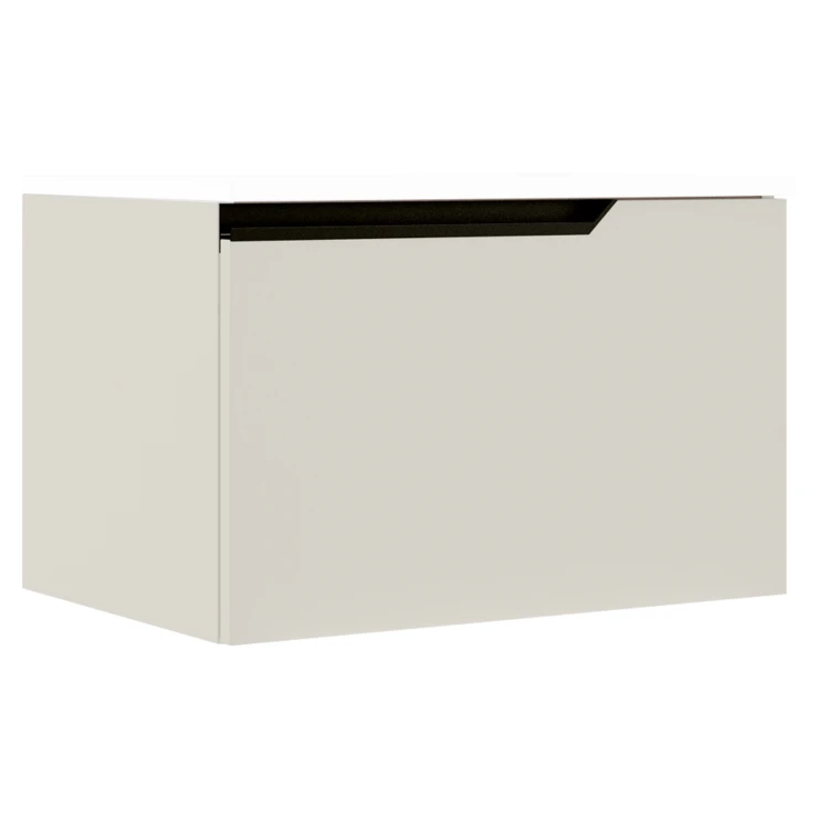 Håndvaskskab Note Beige Mat 60 cm 1 Skuffe med Vask-1